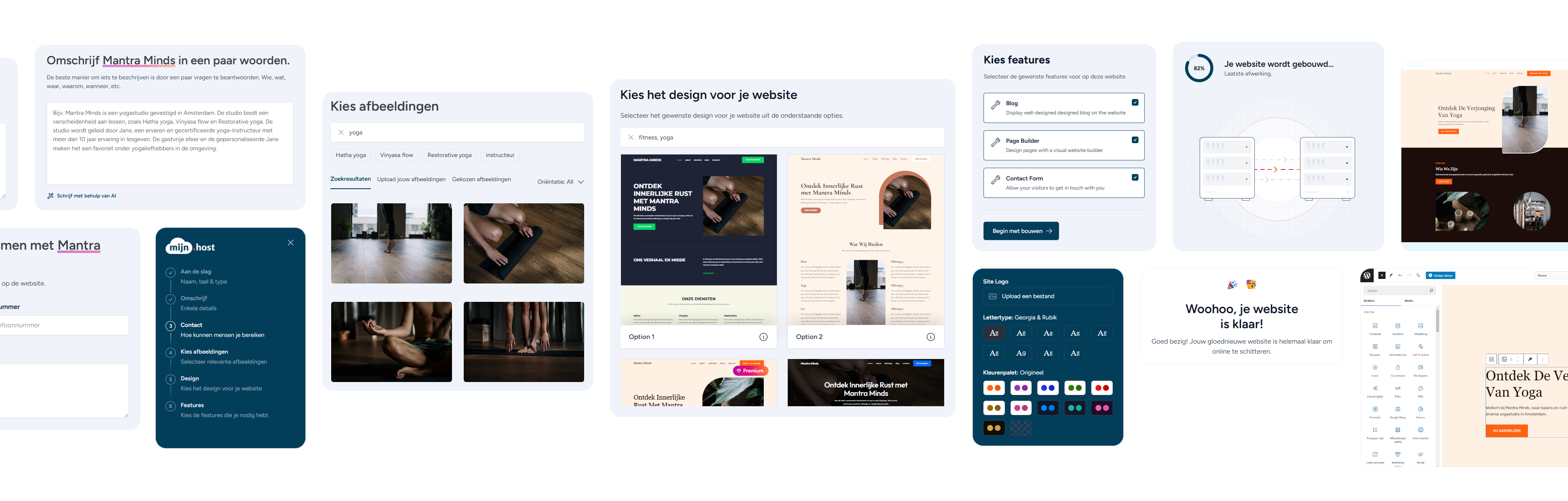 my.host AI website builder